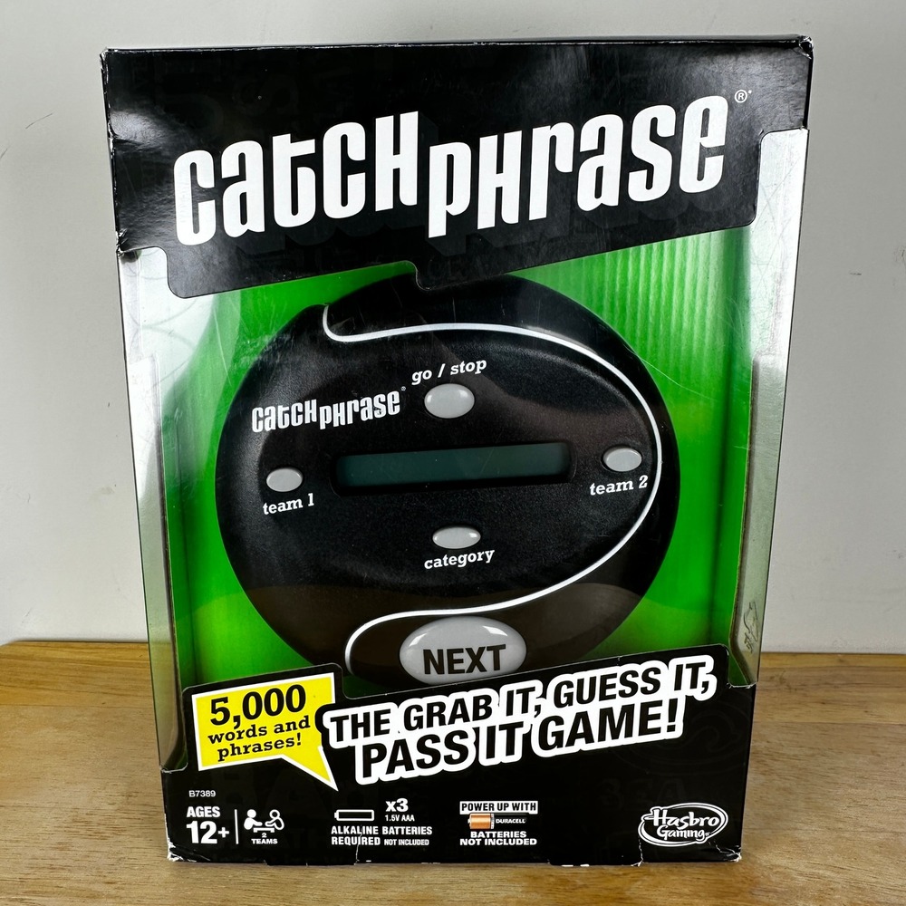 Catch Phrase Electronic Game 2016 OPEN BOX UNUSED Hasbro B7389 Words‎ Party